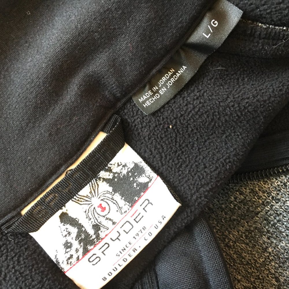 Spyder Outbound Pullover Sweater Jacket Gray/Blac… - image 6